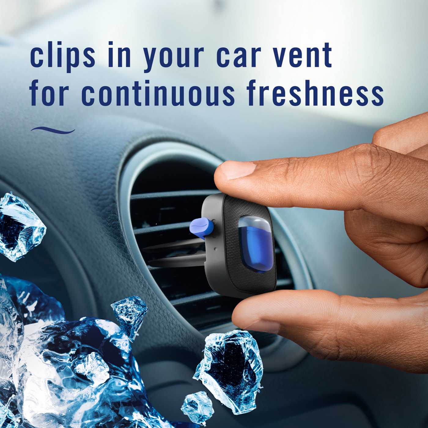 Febreze Car Platinum Ice Air Freshener Vent Clips; image 9 of 10