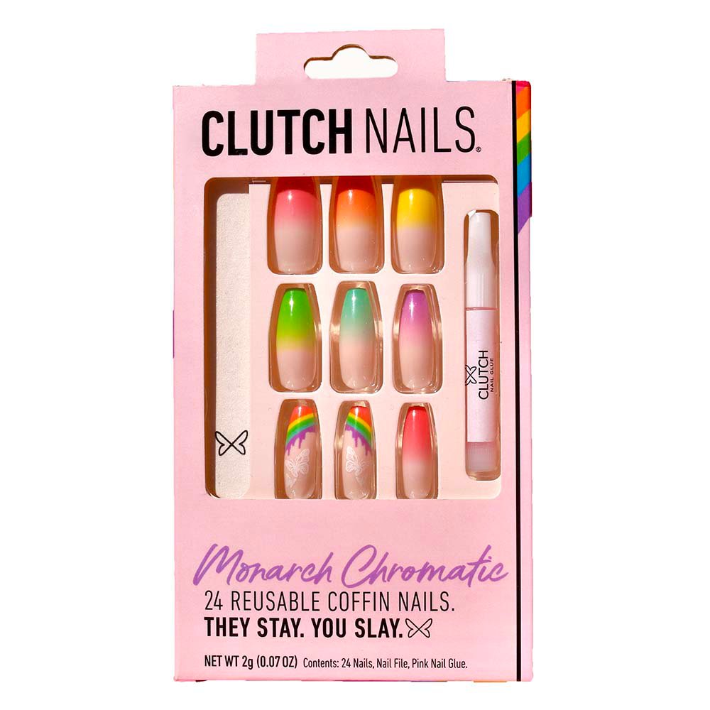 Clutch Nails Press On Nails Monarch Chromatic Shop Nail sets at HEB