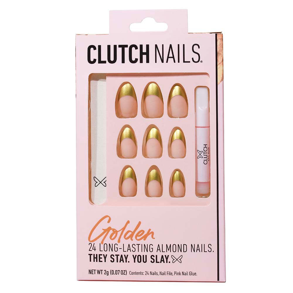 Clutch Nails Press On Nails Golden Shop Nail Sets at HEB