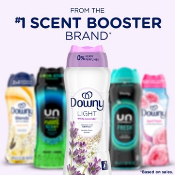 Downy Light In-Wash Scent Booster Beads - White Lavender, 24 oz