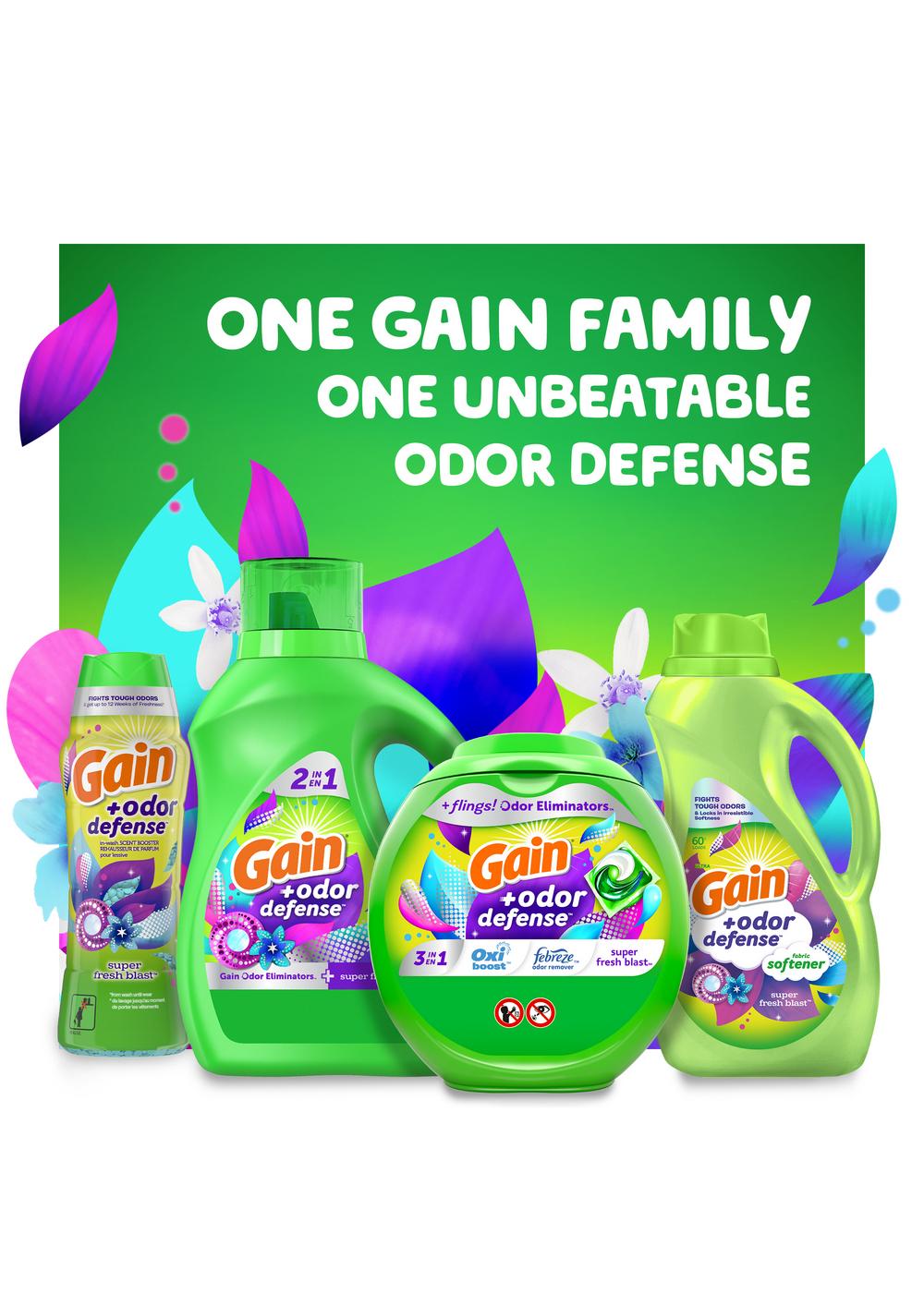 Gain + Odor Defense In-Wash Scent Booster - Super Fresh Blast; image 5 of 8