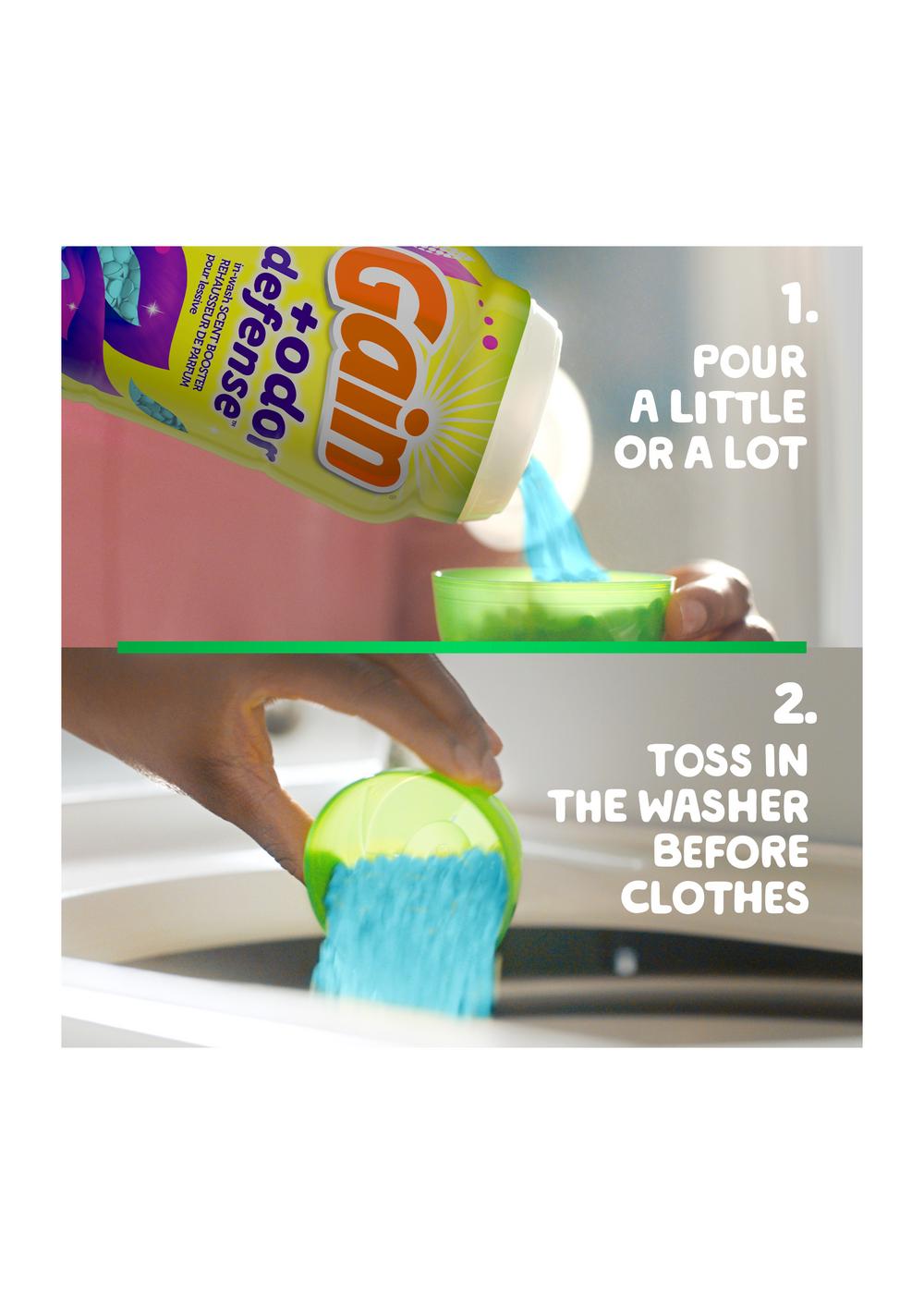 Gain + Odor Defense In-Wash Scent Booster Beads - Super Fresh Blast; image 7 of 11