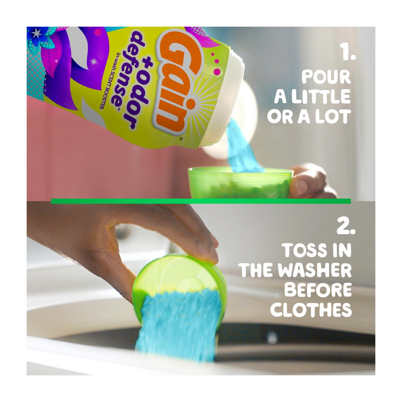 Gain + Odor Defense In-Wash Scent Booster Beads - Super Fresh Blast; image 8 of 11