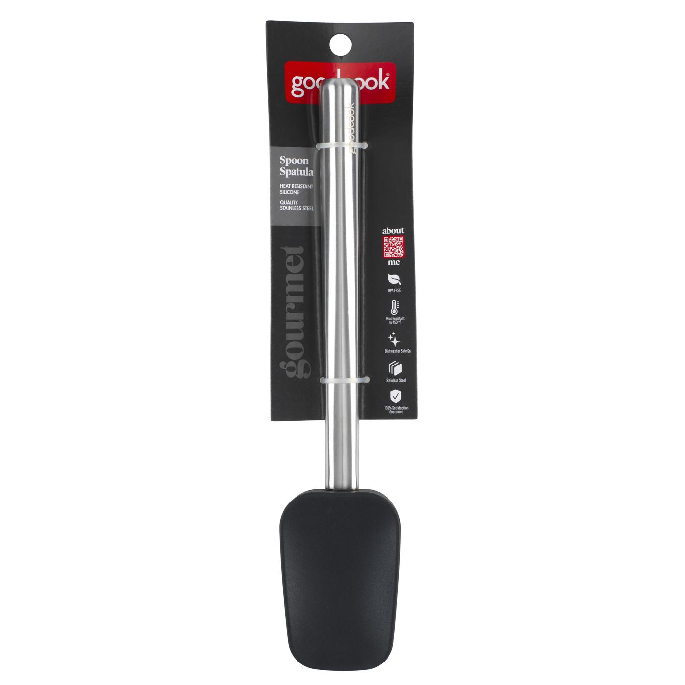 Good Cook Gourmet Stainless Steel Spoon Spatula with Silicone - Shop  Utensils & Gadgets at H-E-B