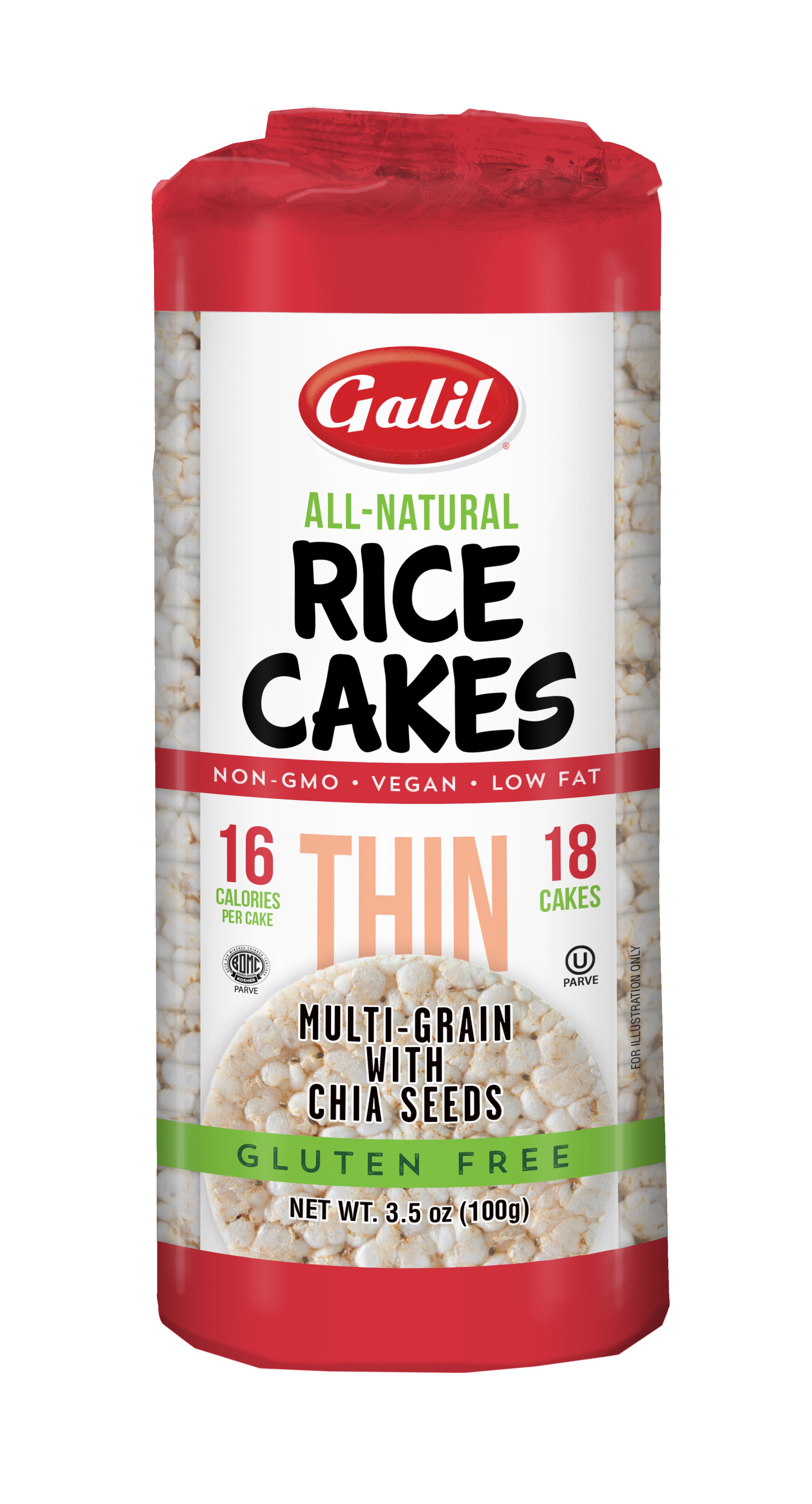 Galil Thin Rice Cakes Multi Grain with Chia Seeds Shop Rice cakes at