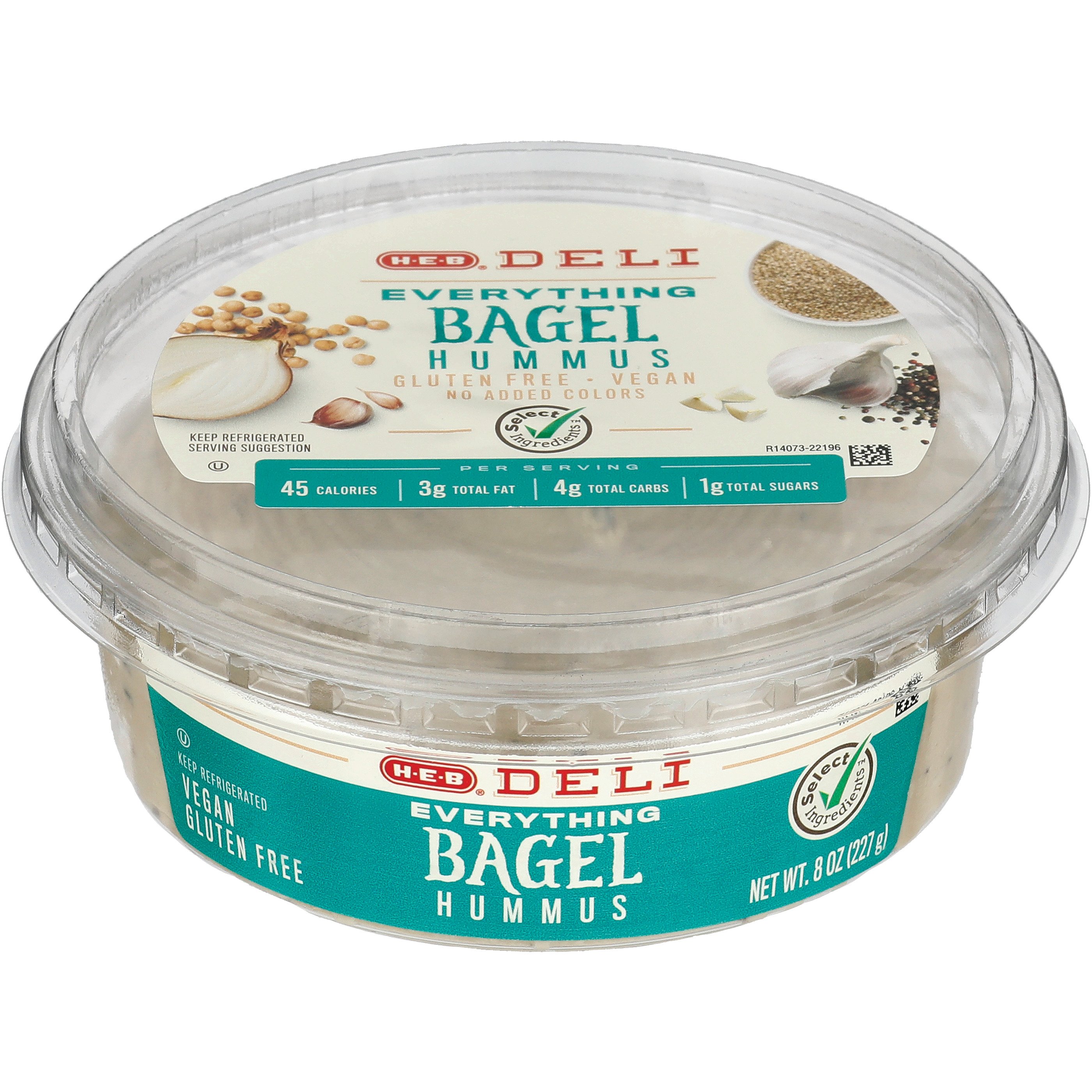 H-E-B Deli Everything Bagel Hummus, 8 oz