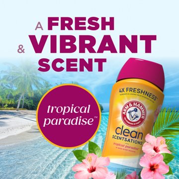 Arm & Hammer Clean Scentsations In-Wash Scent Booster Beads - Tropical Paradise, 24 oz