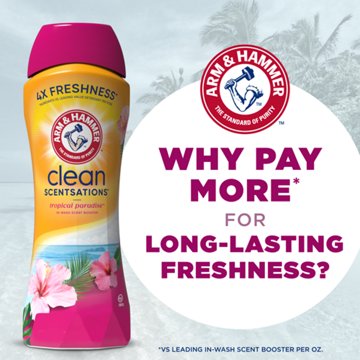 Arm & Hammer Clean Scentsations In-Wash Scent Booster Beads - Tropical Paradise, 24 oz