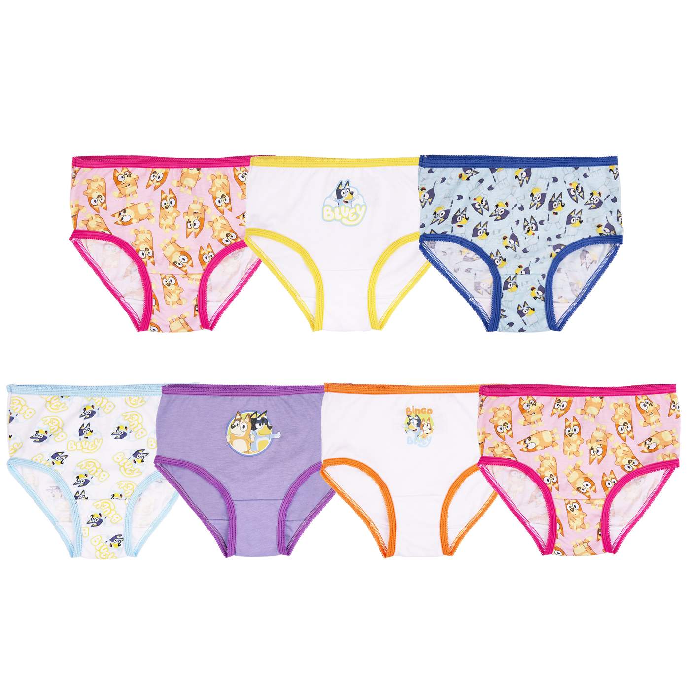 Disney 7 Bluey Toddler Cotton Briefs - Girls; image 2 of 3