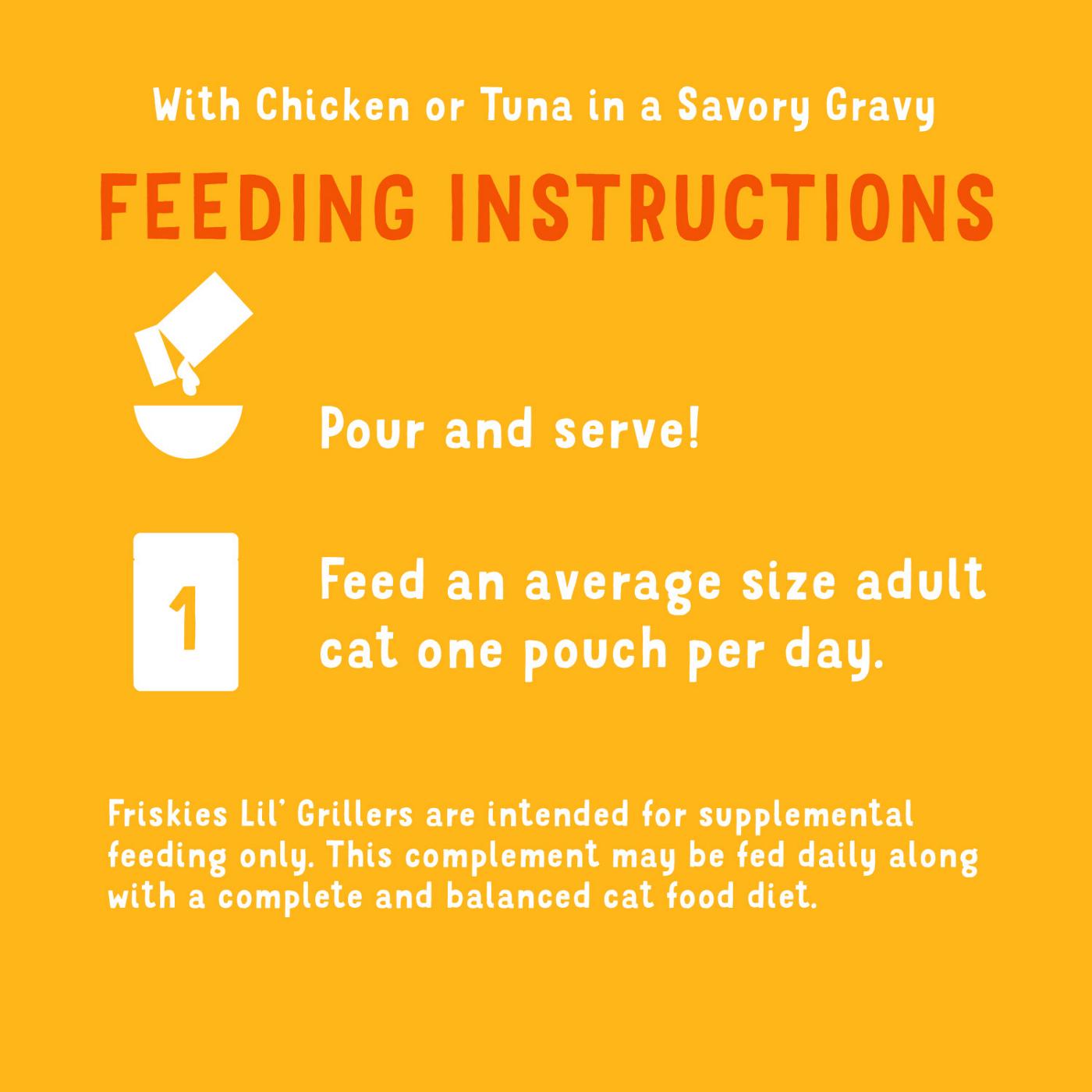 Friskies Purina Friskies Gravy Wet Cat Food Lickable Cat Treats Variety Pack, Lil' Grillers Seared Cuts With Chicken & Tuna; image 6 of 7