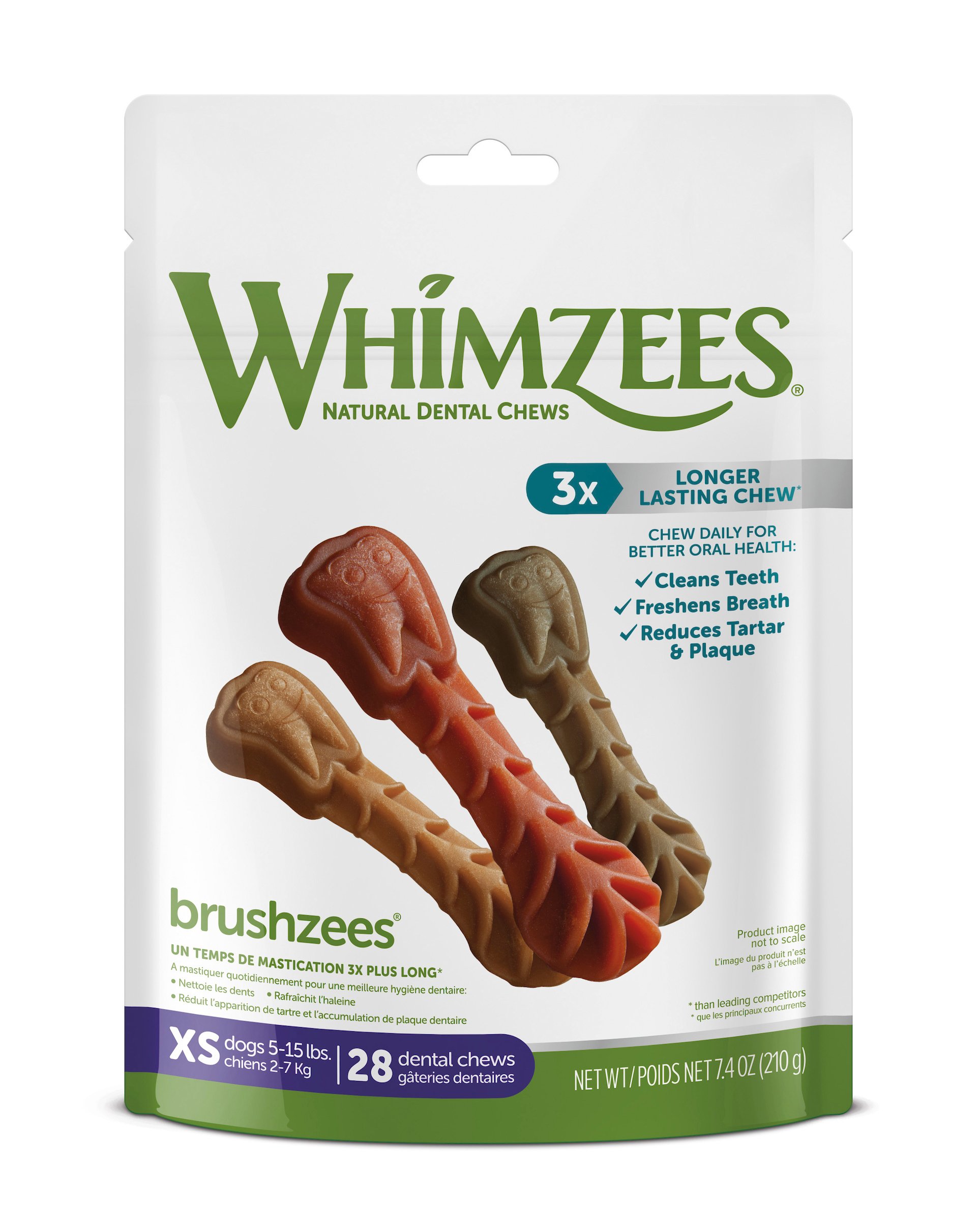 Whimzees Brushzees Extra Small Natural Dental Dog Chews Shop Dental