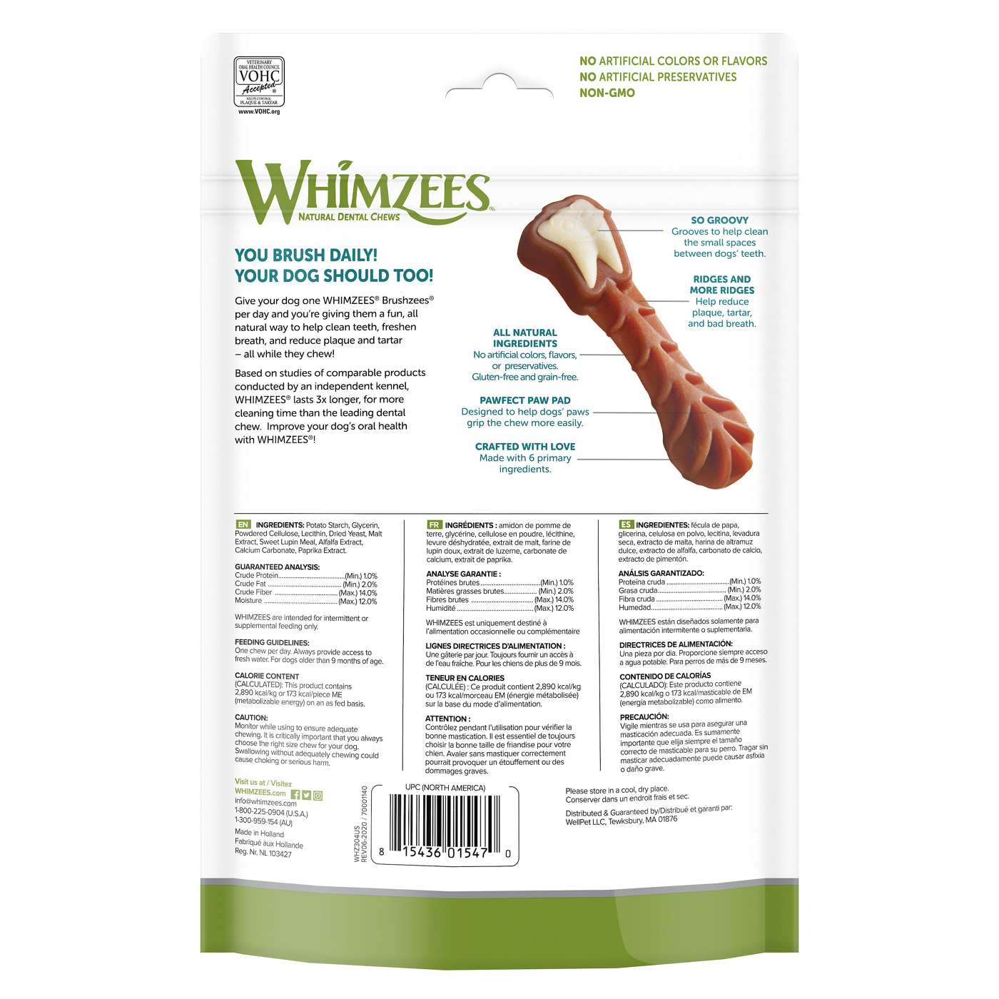 Whimzees brushzees outlet large