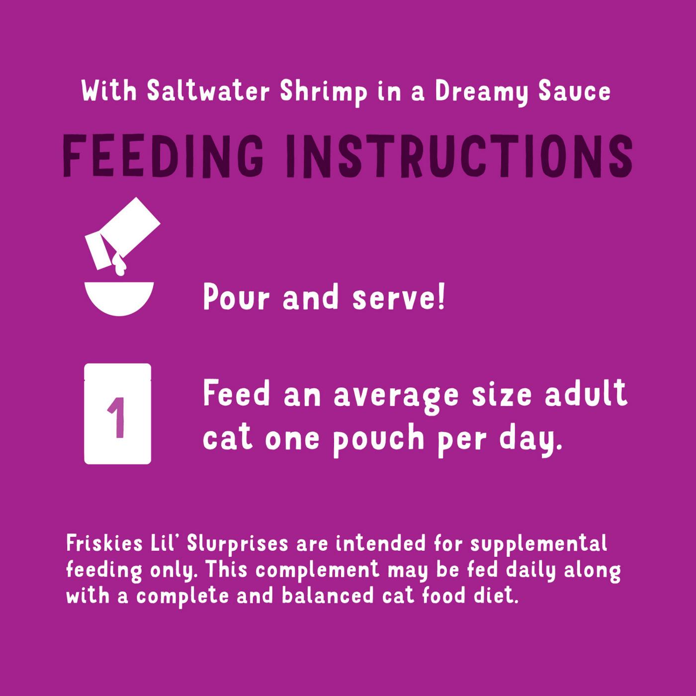 Friskies Purina Friskies Cat Food Lickable Cat Treats, Lil’ Slurprises With Saltwater Shrimp; image 5 of 6