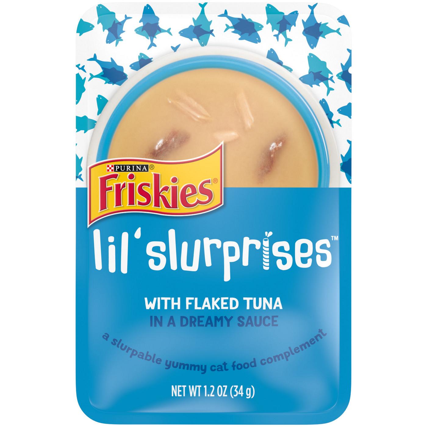 Friskies Cat Food Complement Lil Slurprises With Flaked Tuna