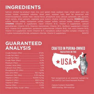 Purina ONE Natural Low Fat Indoor Dry Weight Control High Protein Cat Food Plus Indoor Advantage - Real Salmon