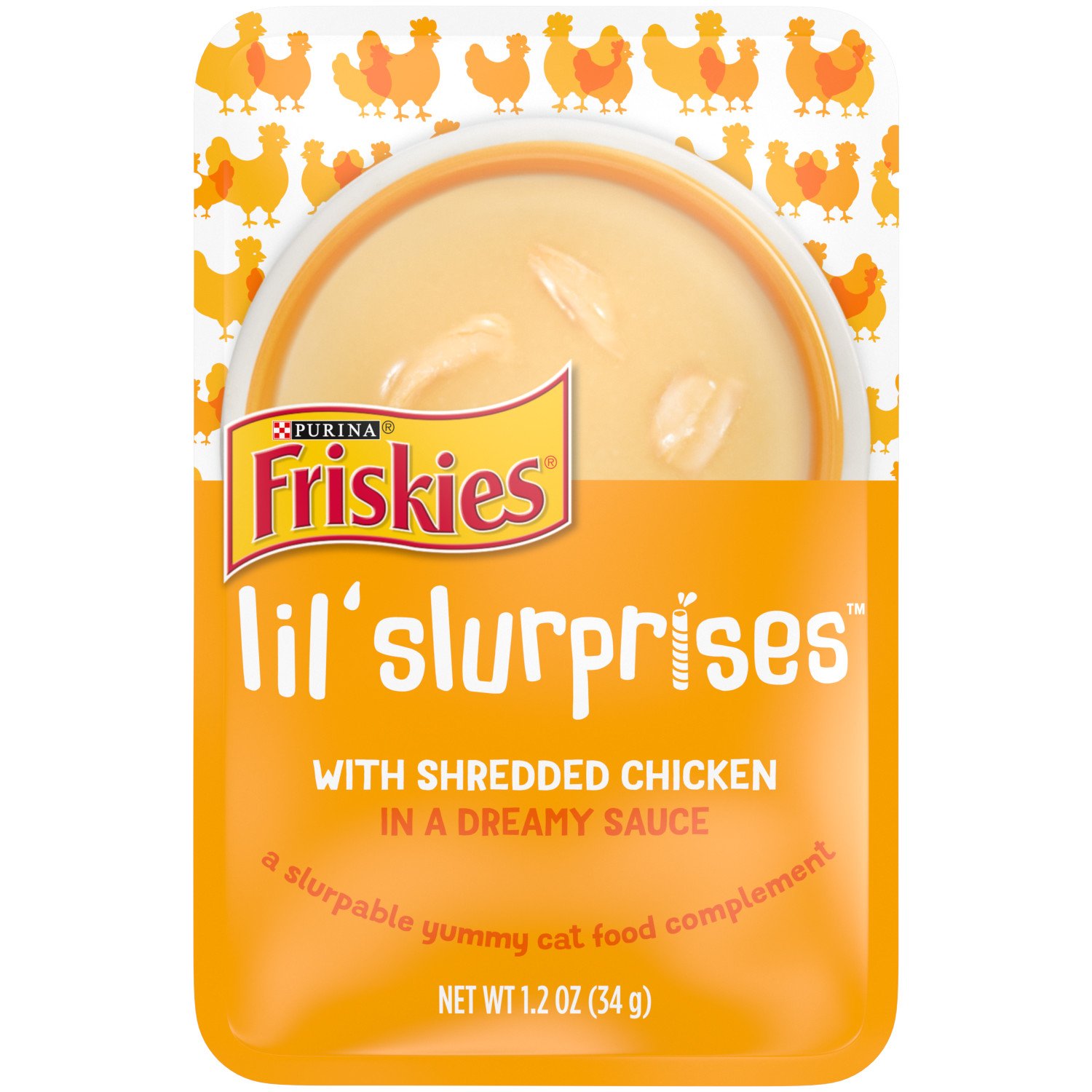 Friskies Wet Cat Food Lickable Cat Treats Lil Slurprises With