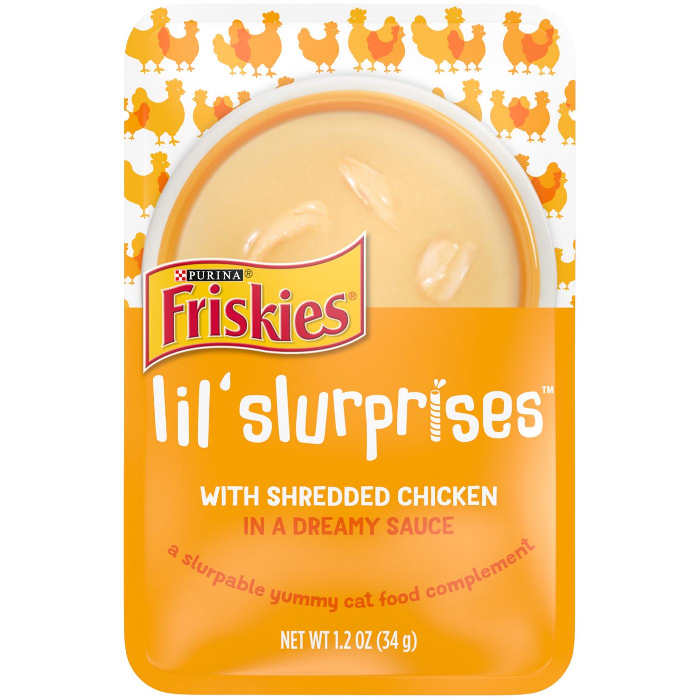 Friskies Wet Cat Food Lickable Cat Treats Lil Slurprises With