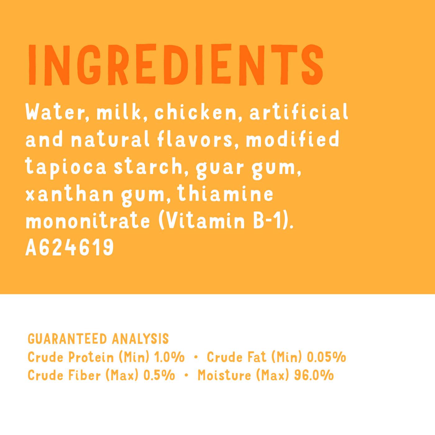 Friskies Purina Friskies Wet Cat Food Lickable Cat Treats, Lil’ Slurprises With Shredded Chicken in a Dreamy Sauce; image 3 of 6