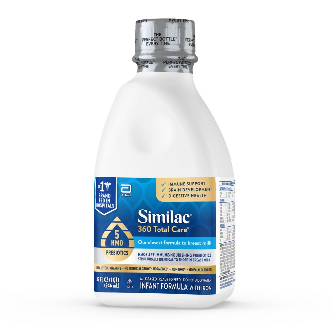 Similac 360 Total Care Ready-to-Feed Infant Formula with 5 HMO Prebiotics; image 2 of 13