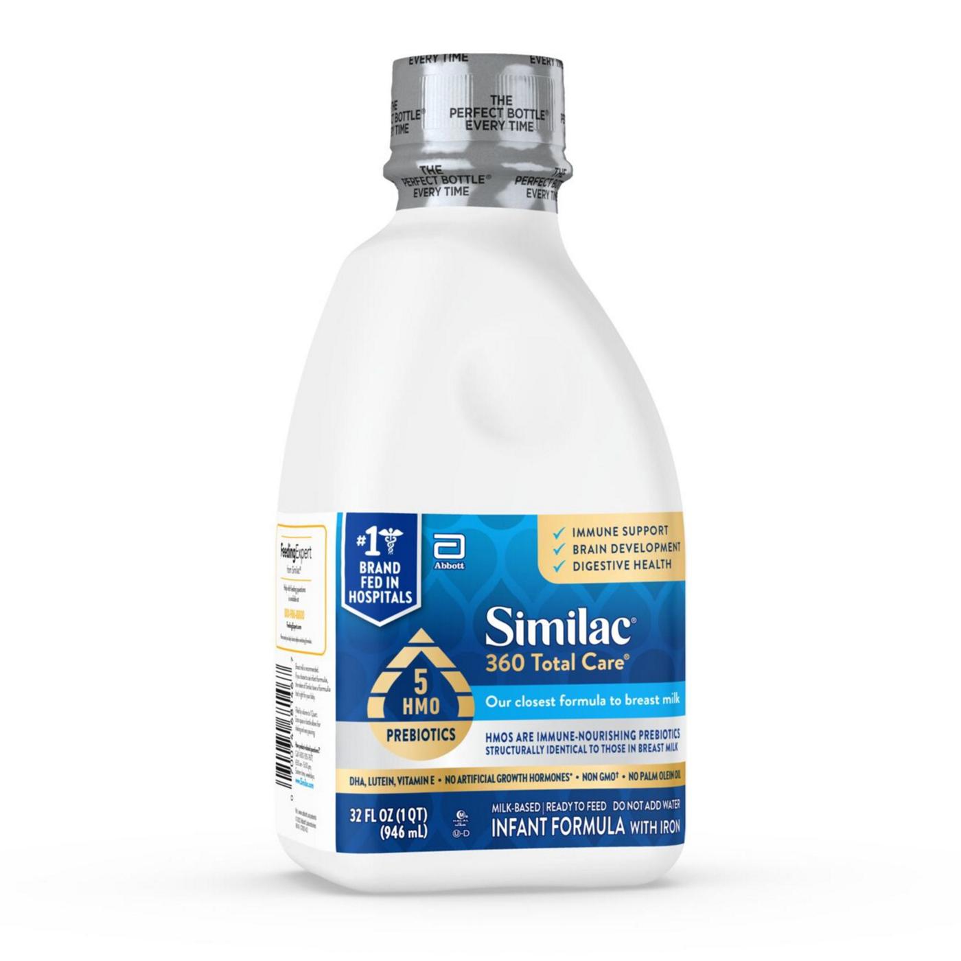 Similac 360 Total Care Ready-to-Feed Infant Formula with 5 HMO Prebiotics; image 3 of 8