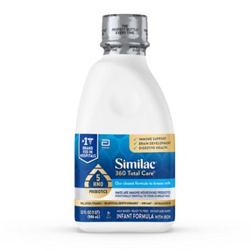 Similac 360 Total Care Ready-to-Feed Infant Formula with 5 HMO Prebiotics, 32 oz