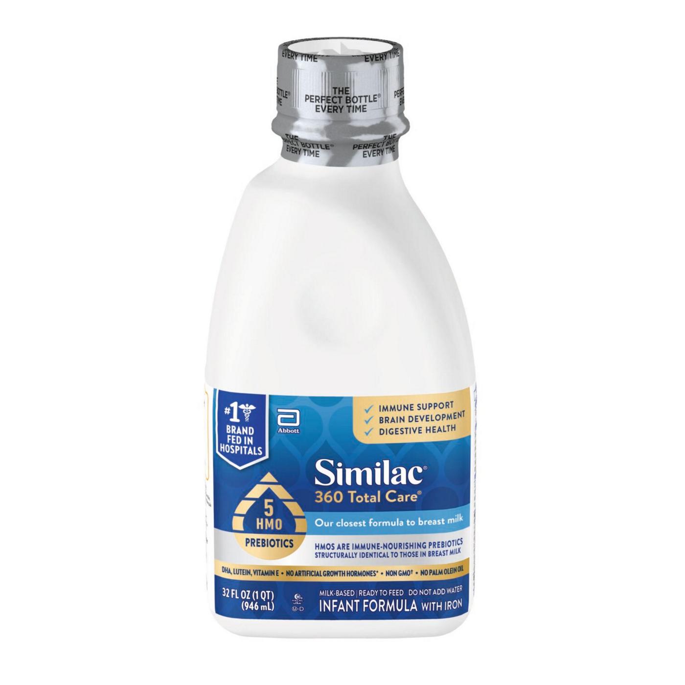 Similac 360 Total Care Ready-to-Feed Infant Formula with 5 HMO Prebiotics; image 8 of 13