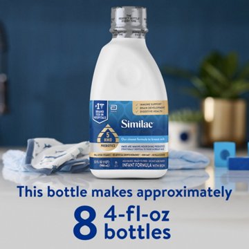 Similac 360 Total Care Ready-to-Feed Infant Formula with 5 HMO Prebiotics, 32 oz