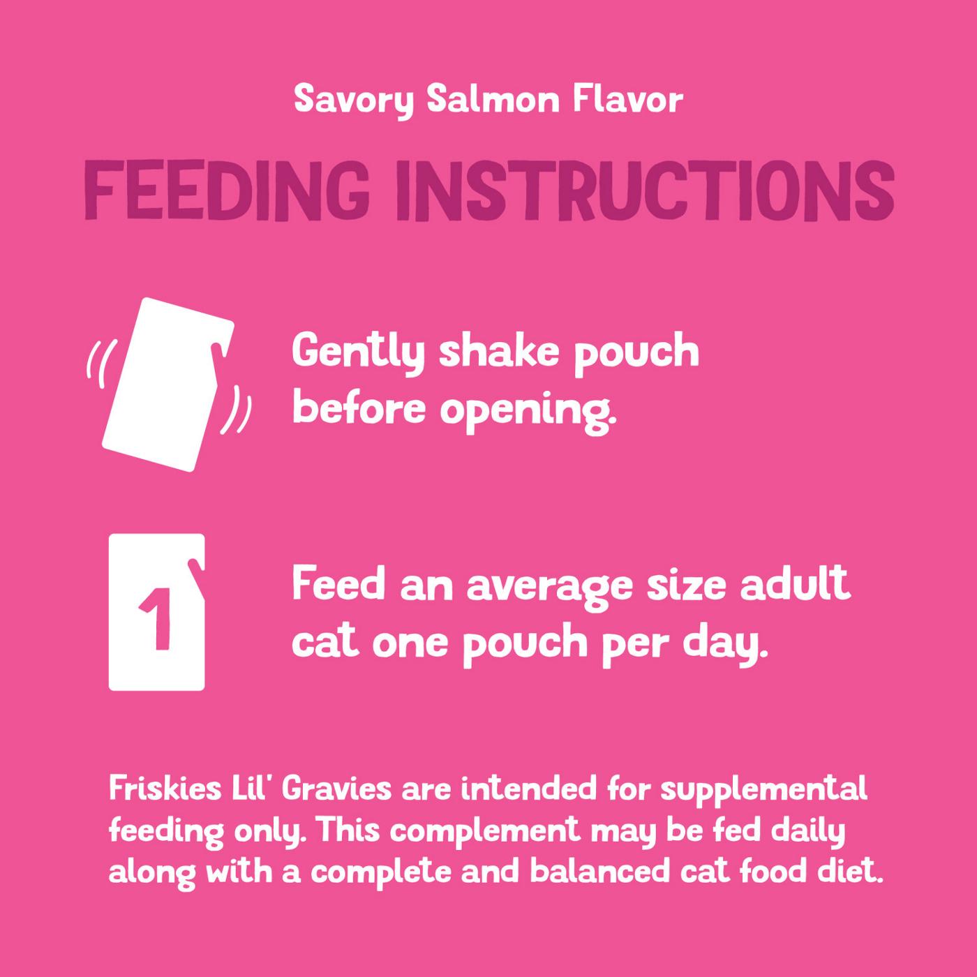 Friskies Purina Friskies Lil' Gravies Savory Salmon Flavor Cat Food Complement Lickable Cat Treats; image 7 of 7