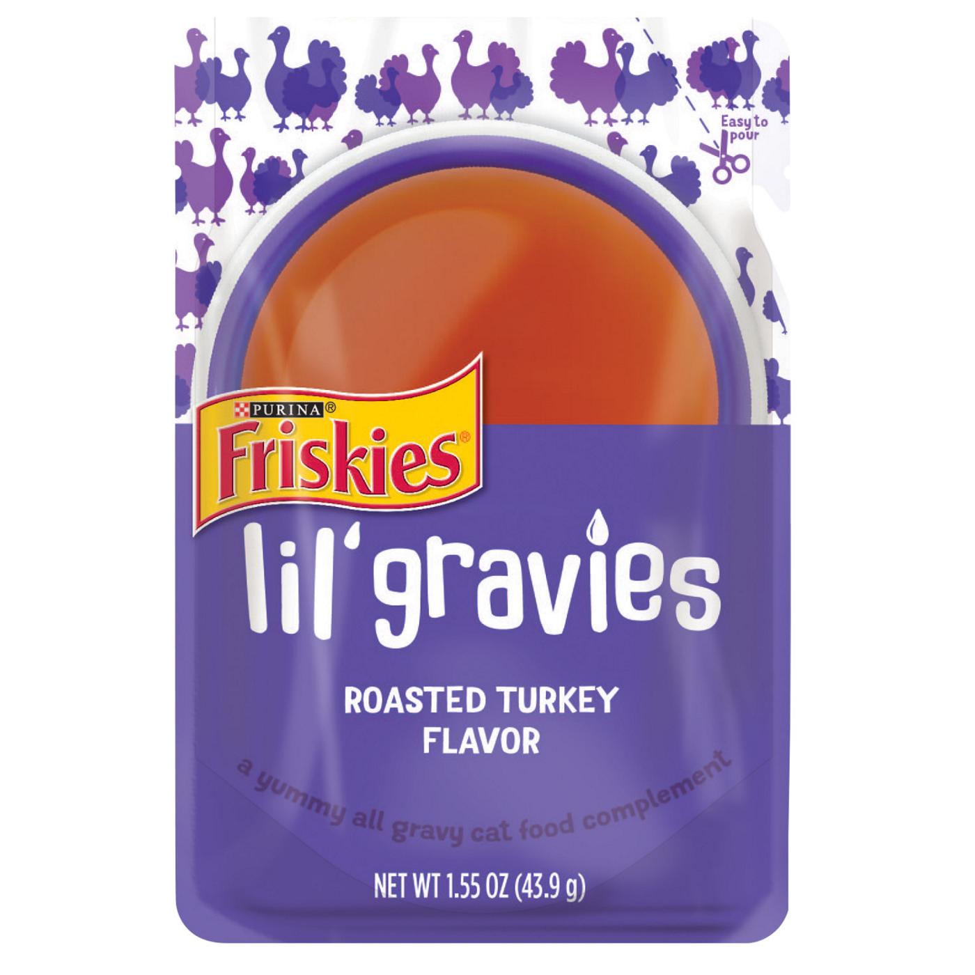 Friskies Purina Friskies Lil' Gravies Roasted Turkey Flavor Cat Food Lickable Cat Treats; image 1 of 7