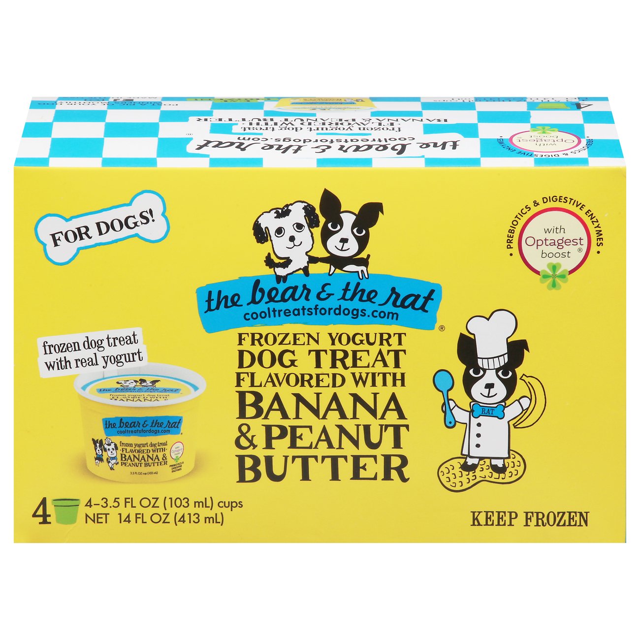 The Bear & the Rat Banana & Peanut Butter Yogurt Dog Treat Shop Soft