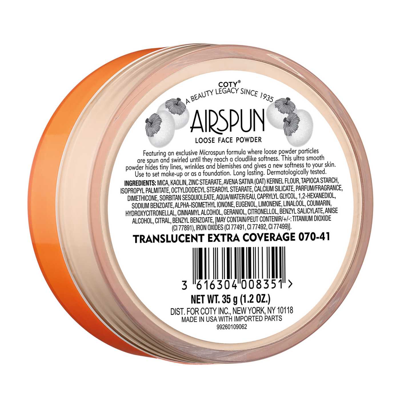 Coty Airspun Loose Face Powder - Translucent Extra Coverage; image 5 of 6