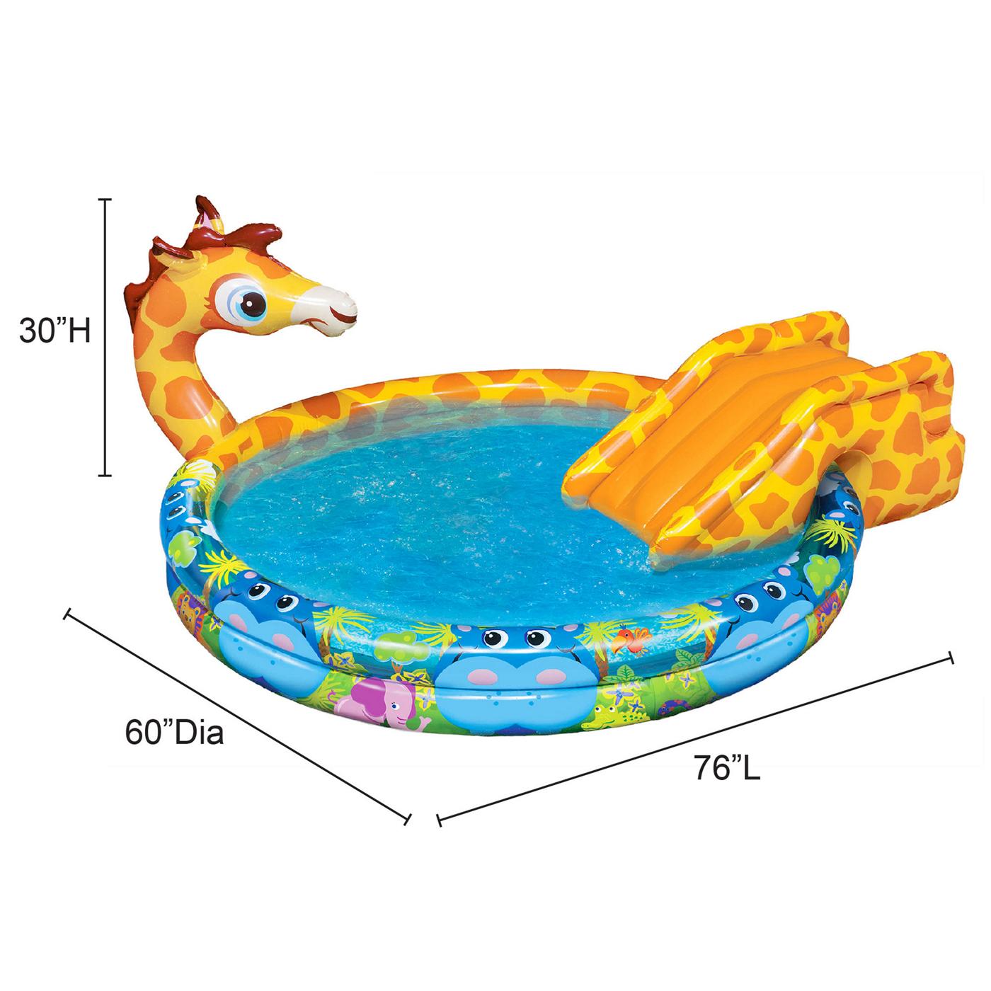 Banzai Spray 'N Splash Inflatable Giraffe Pool; image 3 of 5