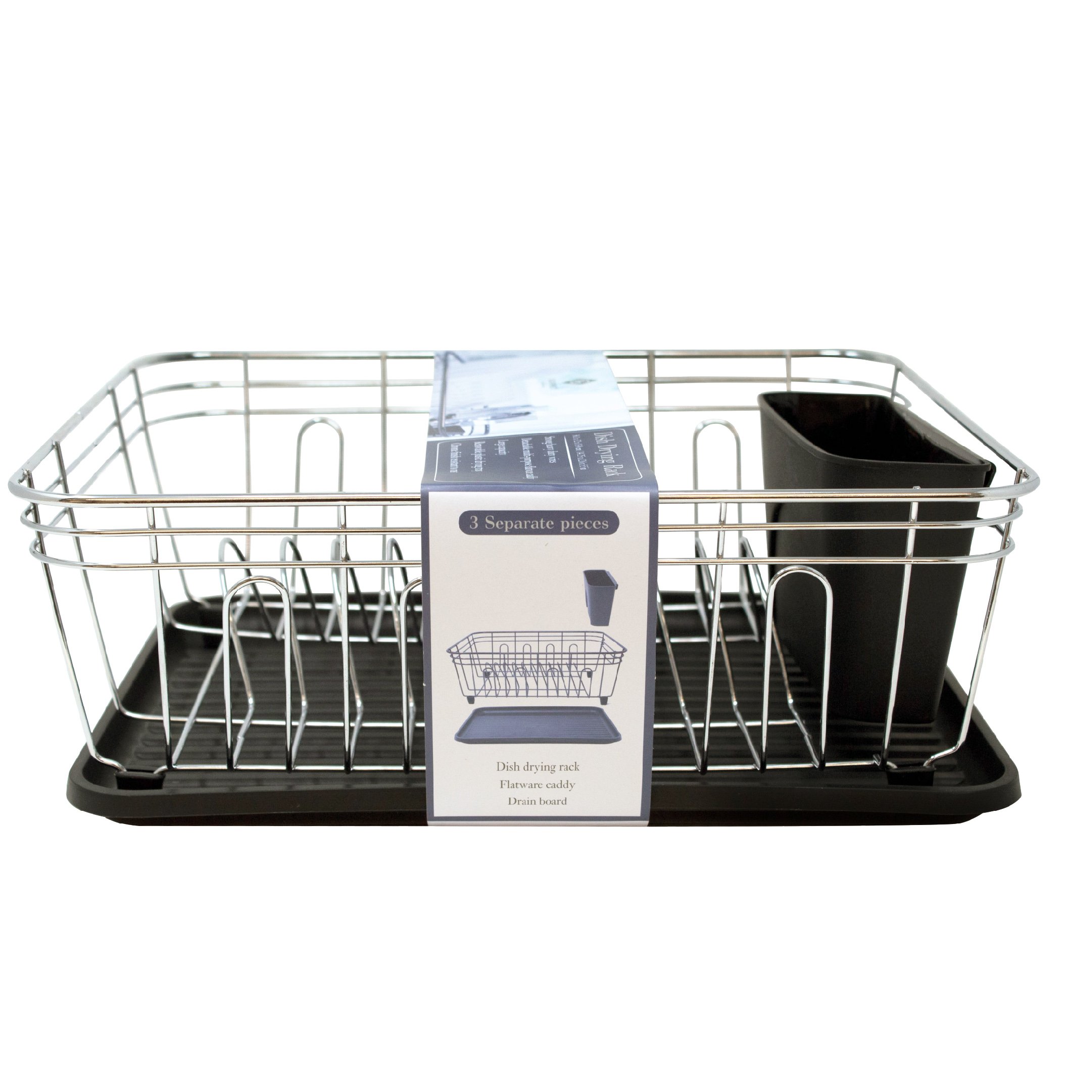 Gourmet Home Products Stainless Steel Wire Dish Rack Black Shop