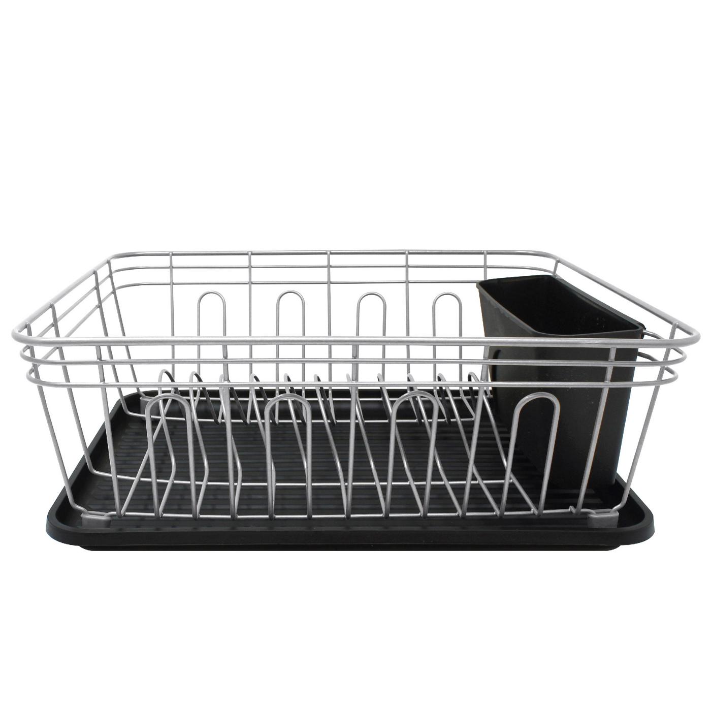 Gourmet Home Products Stainless Steel Wire Dish Rack Black Shop