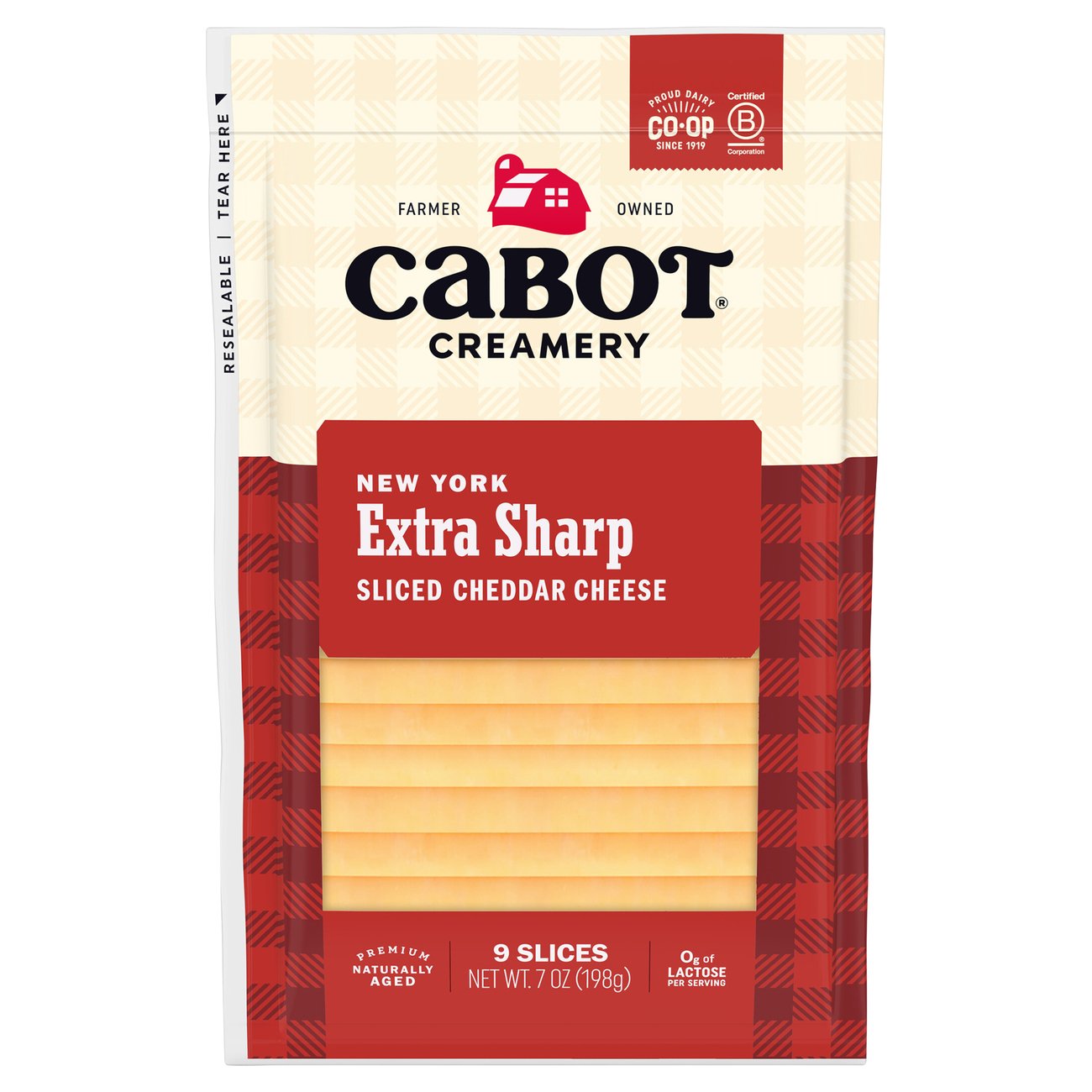 CABOT New York Extra Sharp Cheddar Sliced Cheese - Shop Cheese At H-E-B