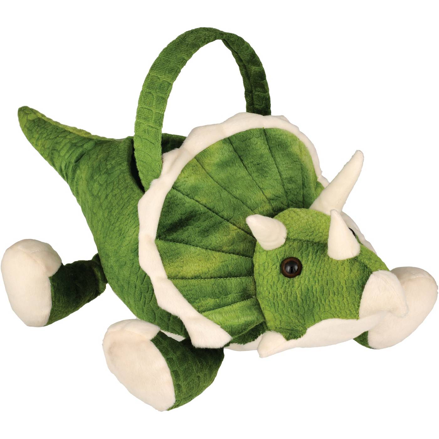 Destination Holiday Plush Easter Basket - Green Dinosaur; image 1 of 2