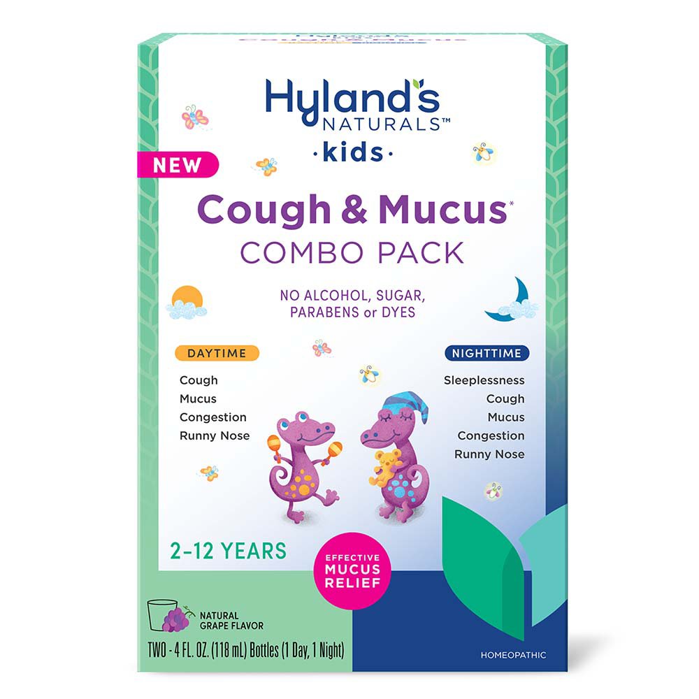 Hyland's Naturals Kids Cough & Mucus Combo Pack, 8 oz