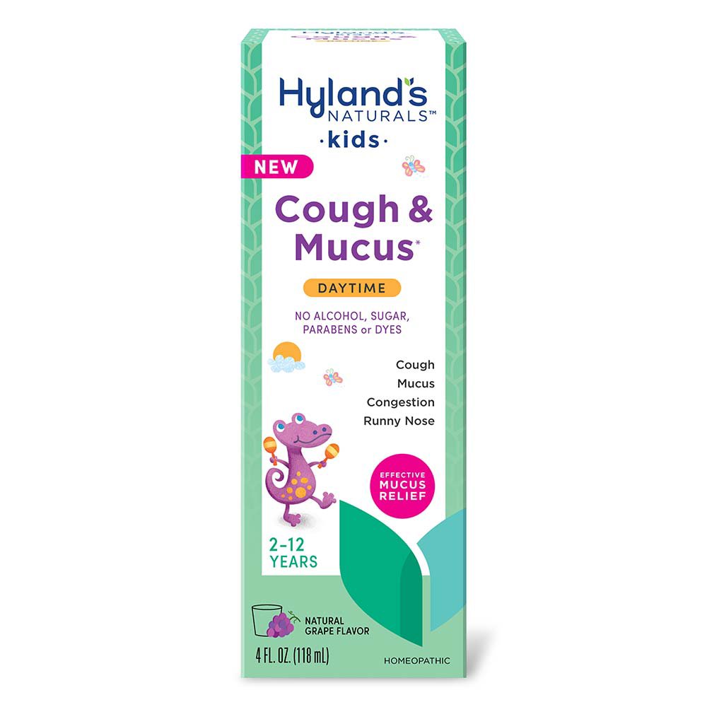 Hyland's Kids Daytime Cough & Mucus Liquid Grape Shop Cough, Cold
