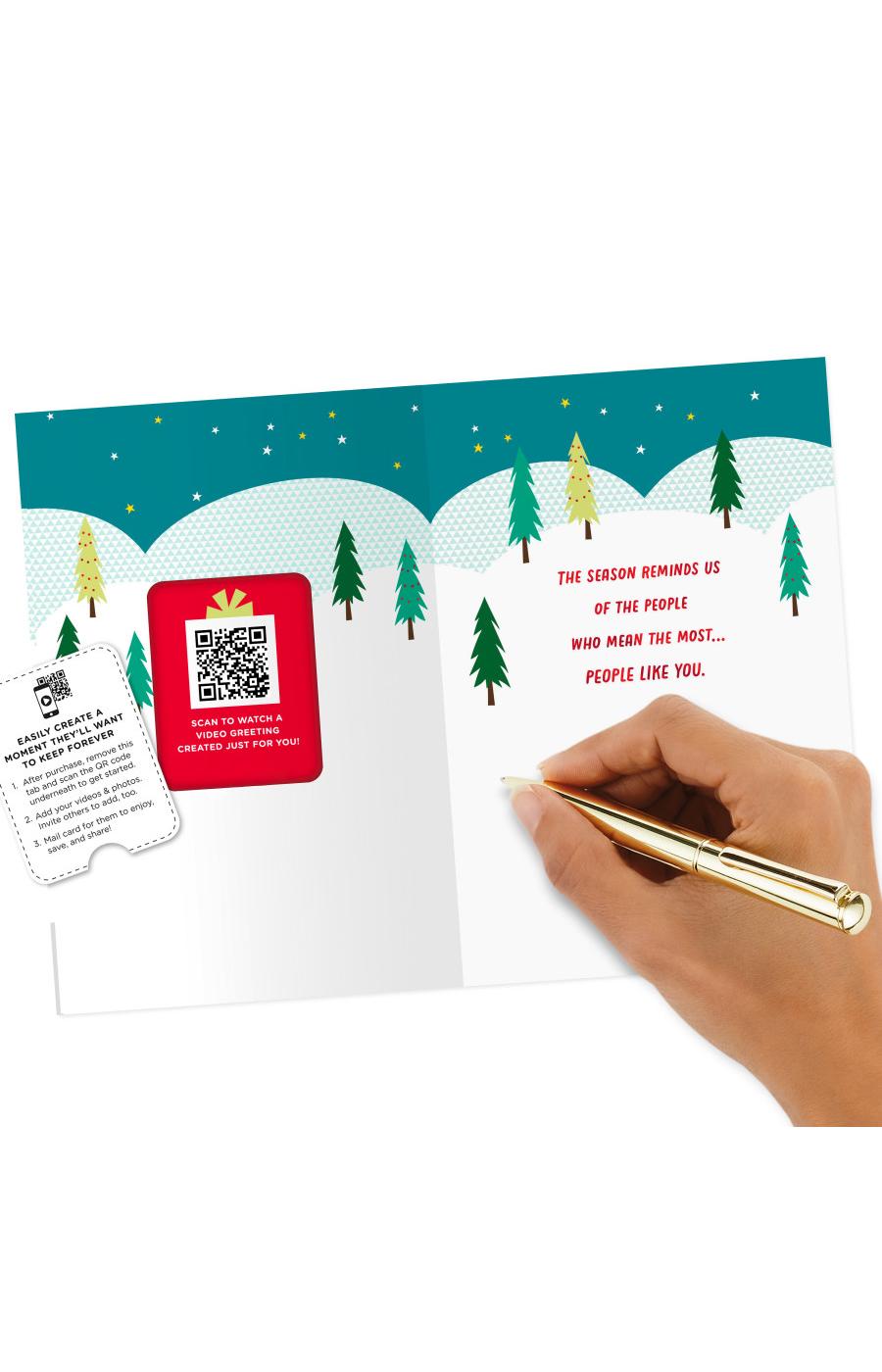 Hallmark Personalized Video Christmas Card, Family (Record Your Own Video Greeting), #S13; image 6 of 8