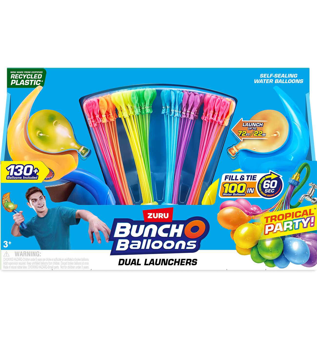 Zuru Bunch O Balloons Tropical Party Dual Launchers; image 1 of 2