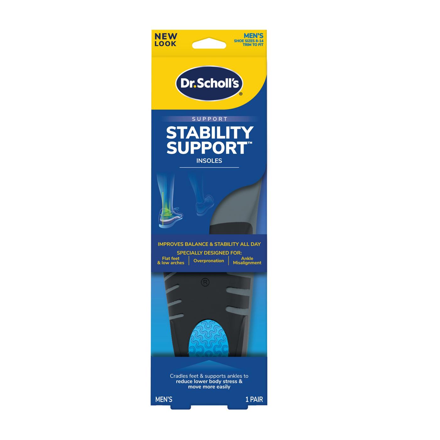 Dr. Scholl's Stability Support Insoles Men's Size 8-14; image 1 of 11