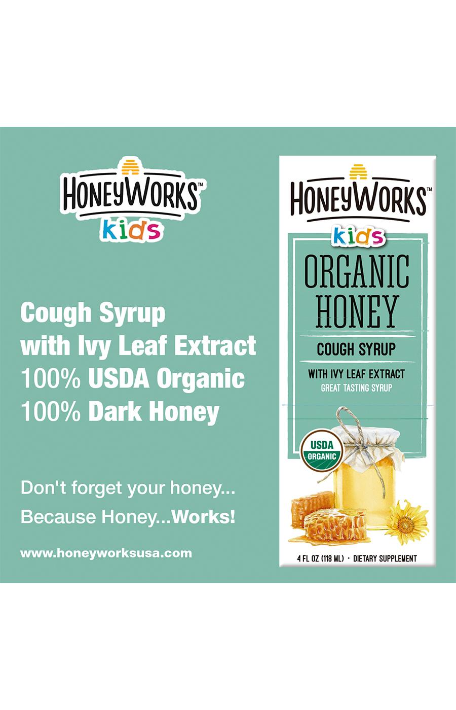 Honey Works Kids Organic Honey Soothing Syrup; image 2 of 5