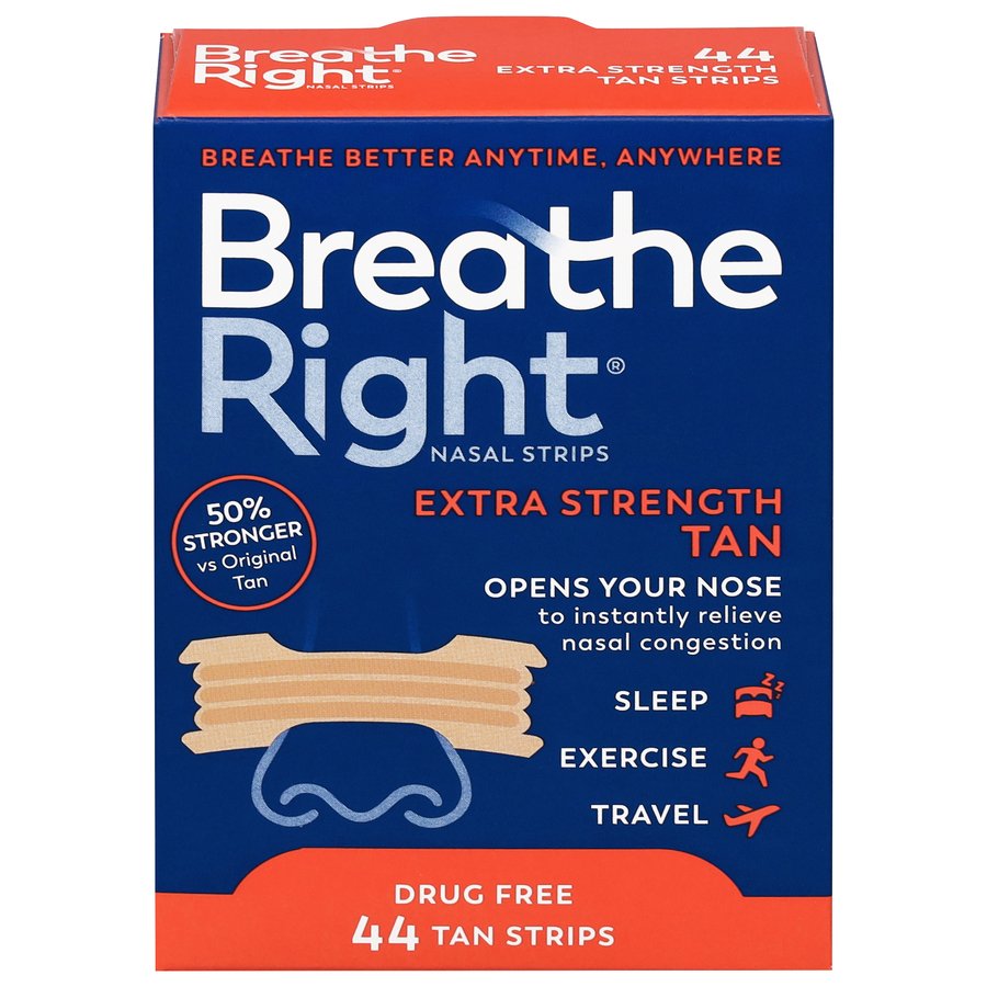 Breathe Right Extra Strength Tan Nasal Strips - Shop Sleep & snoring ...