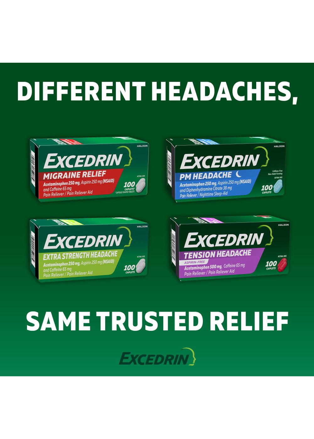 Excedrin PM Headache Relief Caplets; image 4 of 9