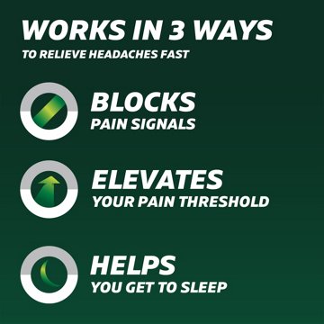 Excedrin PM for Headache Relief, Acetaminophen 250mg, Aspirin 250mg, Diphenhydramine Citrate 38mg, Pain Reliever, Nighttime Sleep-Aid