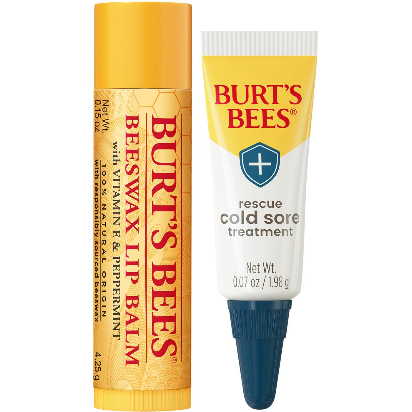 Burt's Bees Cold Sore Treatment & Beeswax Lip Balm; image 3 of 7