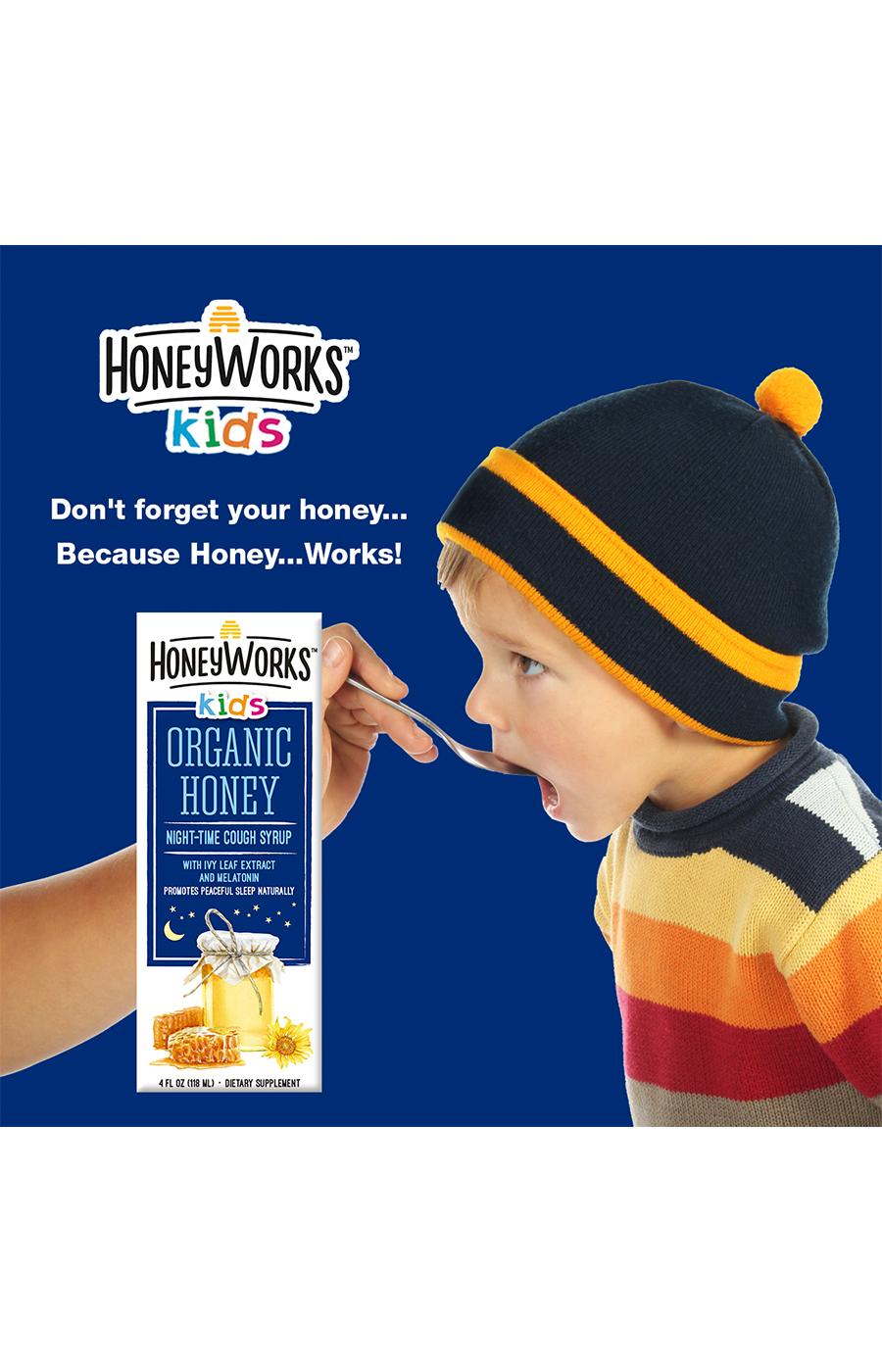 Honey Works Kids Organic Honey NightTime Cough Syrup Shop Cough