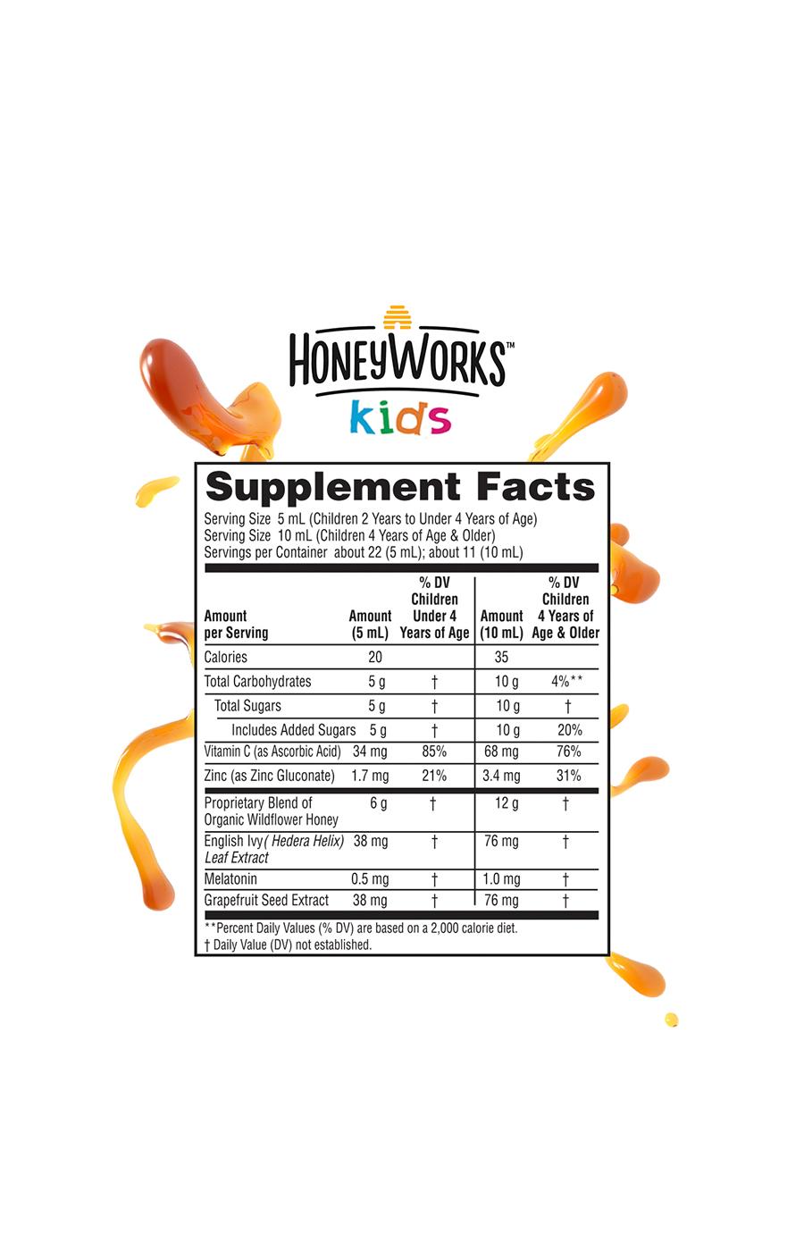 Honey Works Kids Organic Honey NightTime Cough Syrup Shop Cough