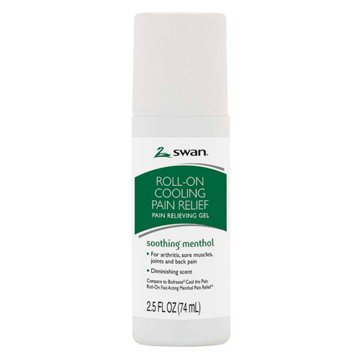 Swan Roll-On Cooling Pain Relief Gel, 2.5 oz