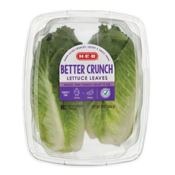 H-E-B Better Crunch Fresh Lettuce Leaves, 12 oz